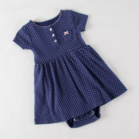 Carter's Other - Carter's 9 mo Girl's Blue Romper Dress